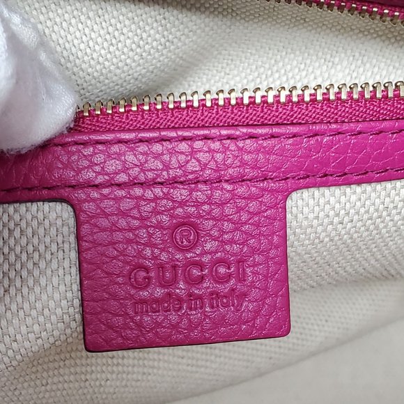 100% Auth GUCCI Soho Calfskin Crossbody Bag - Picture 12 of 13